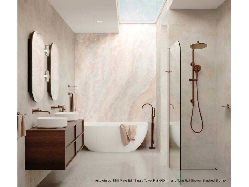 Reece Milli Marq Edit Twin Rail Shower Chrome (3 Star)