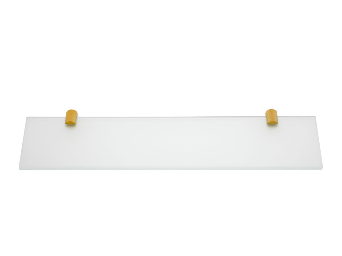 reece Milli Meld Edit Glass Shelf 450mm Brushed Gold