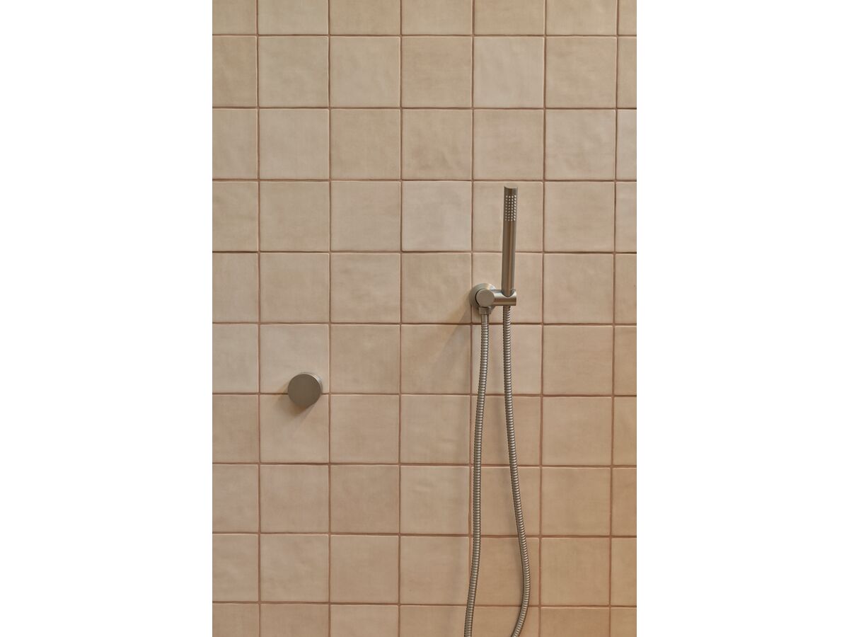 Reece Milli Meld Microphone Handshower With Water Inlet Swivel Wall Bracket Brushed Nickel (4 Star)