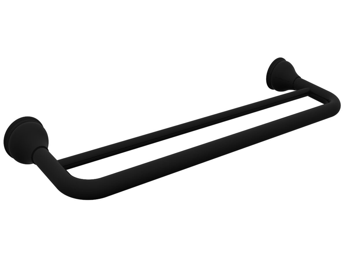 reece Milli Monument Edit Double Towel Rail 900mm Matte Black
