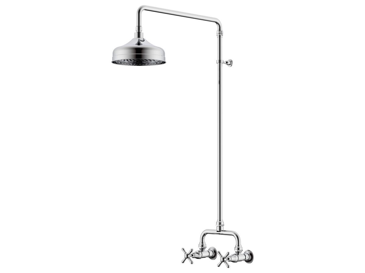 reece Milli Monument Edit Exposed Shower Set Cross Handles Chrome (3 Star)