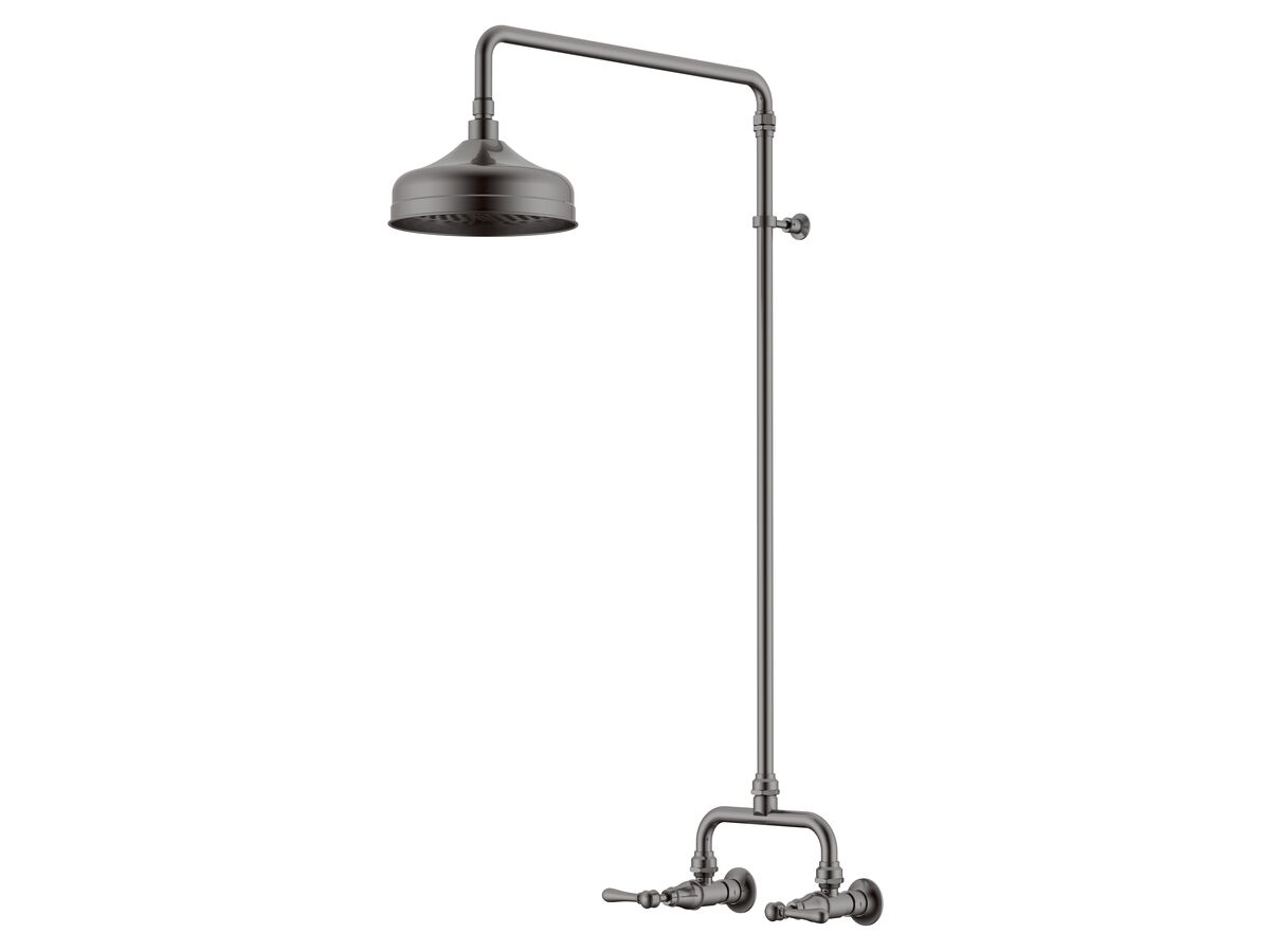 reece Milli Monument Edit Exposed Shower Set Lever Handles Brushed Gunmetal (3 Star)