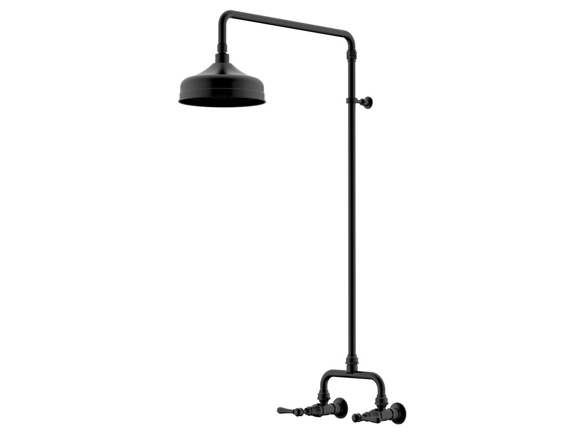 reece Milli Monument Edit Exposed Shower Set Lever Handles Matte Black (3 Star)