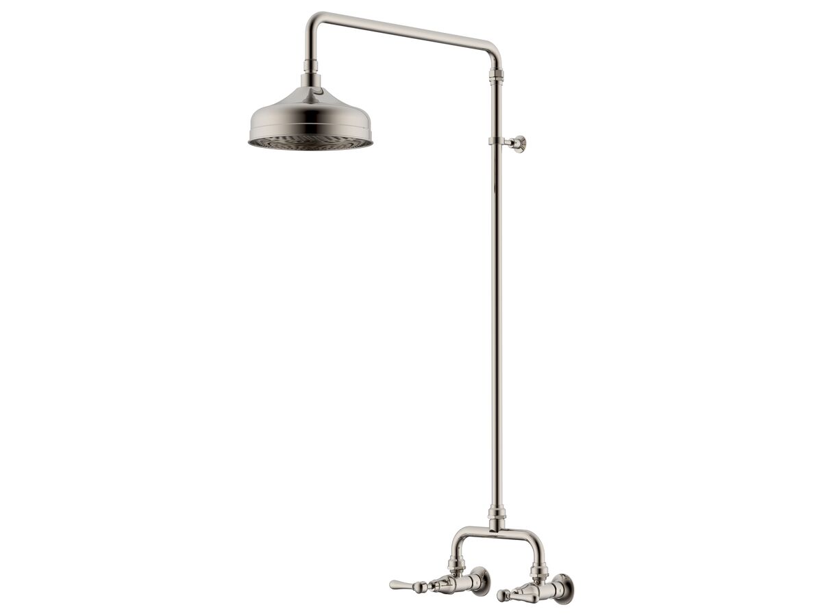 reece Milli Monument Edit Exposed Shower Set Lever Handles Brushed Nickel (3 Star)