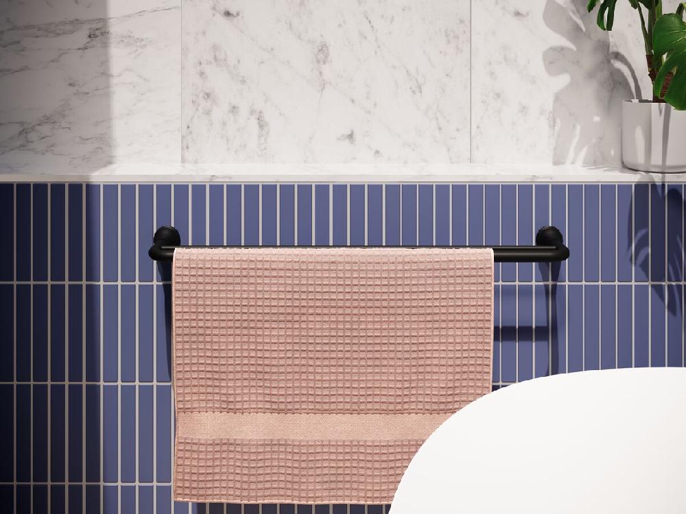 Reece Milli Monument Edit Single Towel Rail 750mm Matte Black