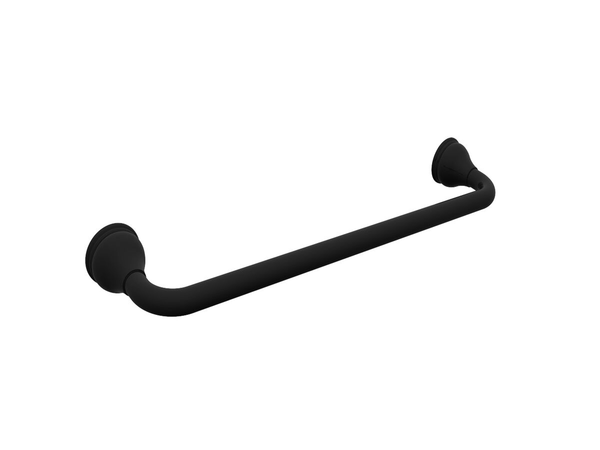 reece Milli Monument Edit Single Towel Rail 750mm Matte Black