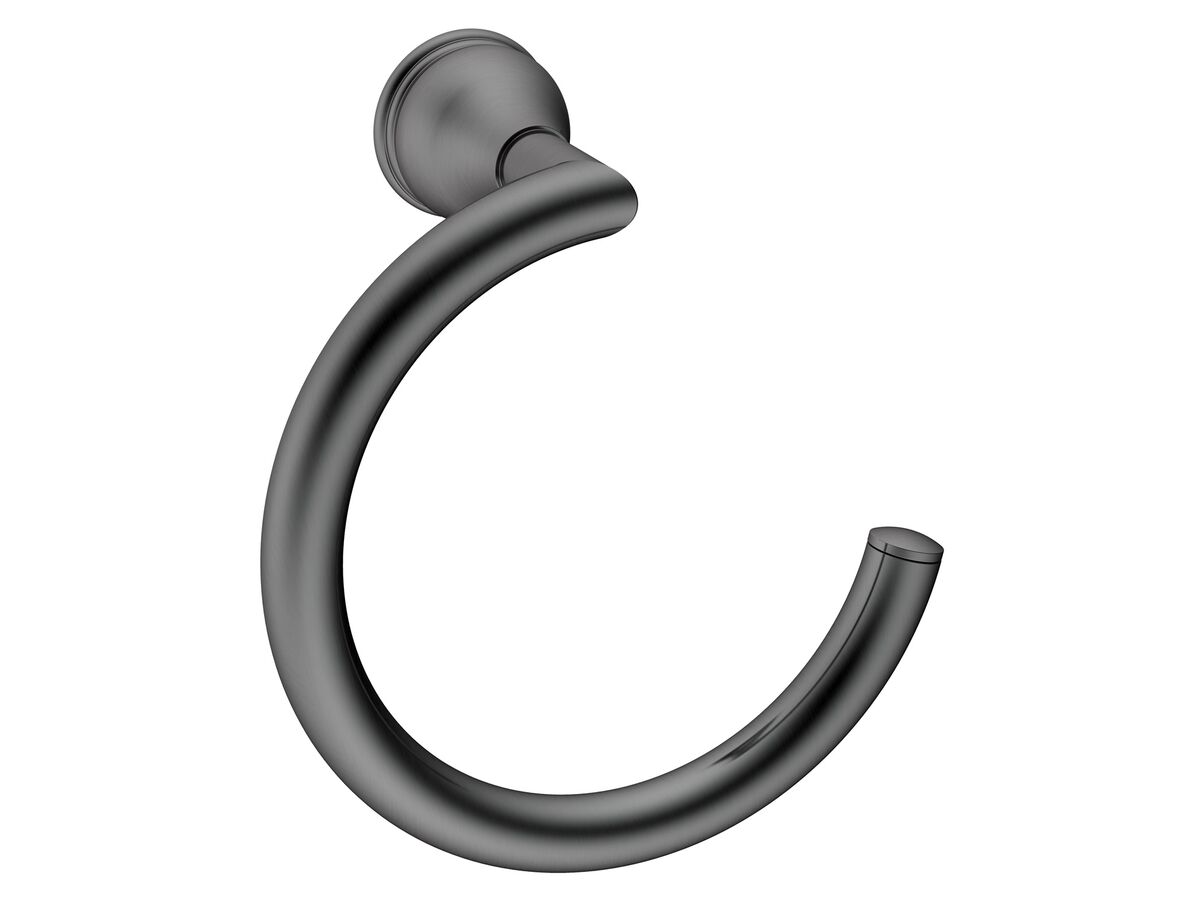 reece Milli Monument Edit Towel Ring Brushed Gunmetal