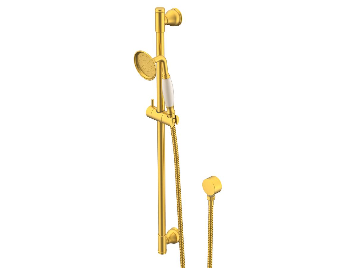reece Milli Monument Single Rail Shower with Separate Water Inlet Brushed Gold (3 Star)