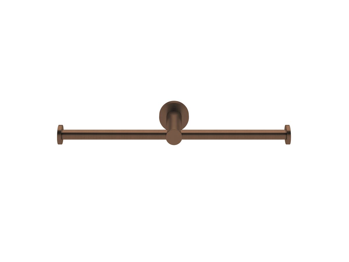 reece Milli Mood Edit Double Toilet Roll Holder PVD Brushed Bronze