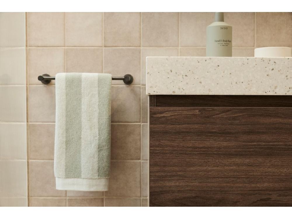 Reece Milli Mood Edit Guest Towel Rail 300mm PVD Brushed Gunmetal