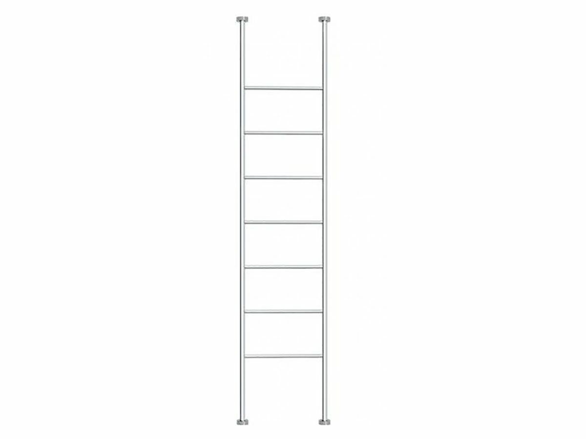 reece Milli Mood Edit Heated Towel Rail Floor to Ceiling (Hardwired Ceiling Cable Entry) 550mm Chrome