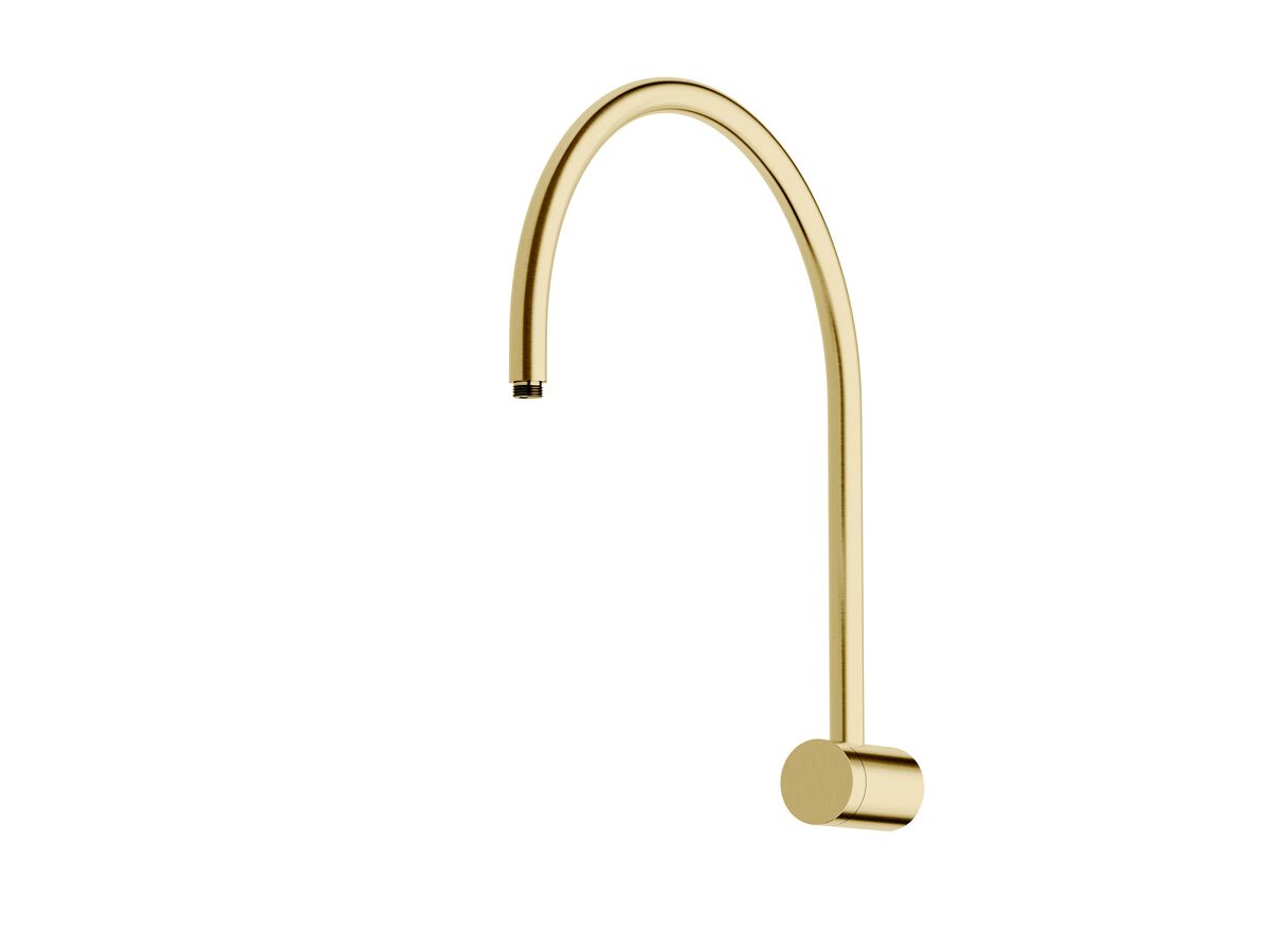 reece Milli Mood Edit Hi-Rise Shower Curved Arm Only PVD Brushed Gold