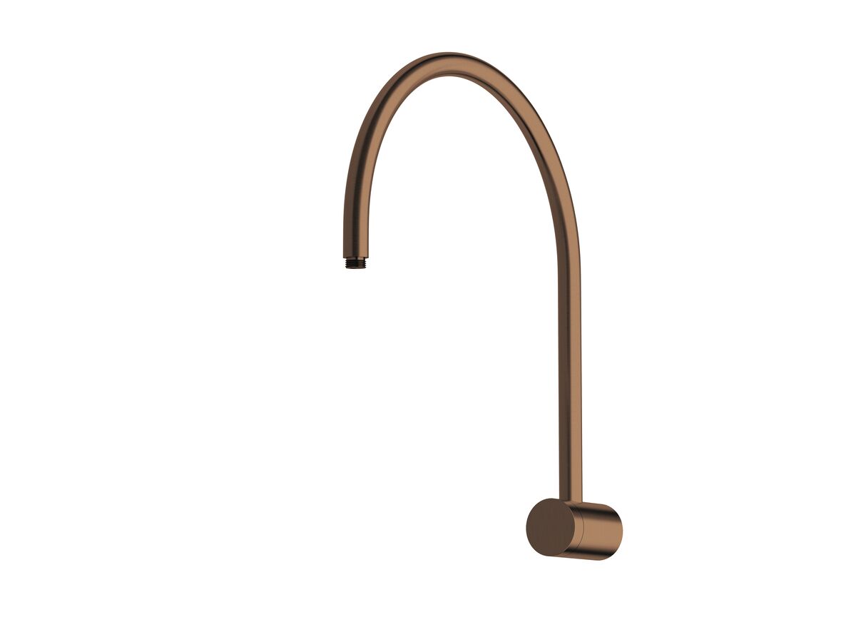 reece Milli Mood Edit Hi-Rise Shower Curved Arm Only PVD Brushed Bronze