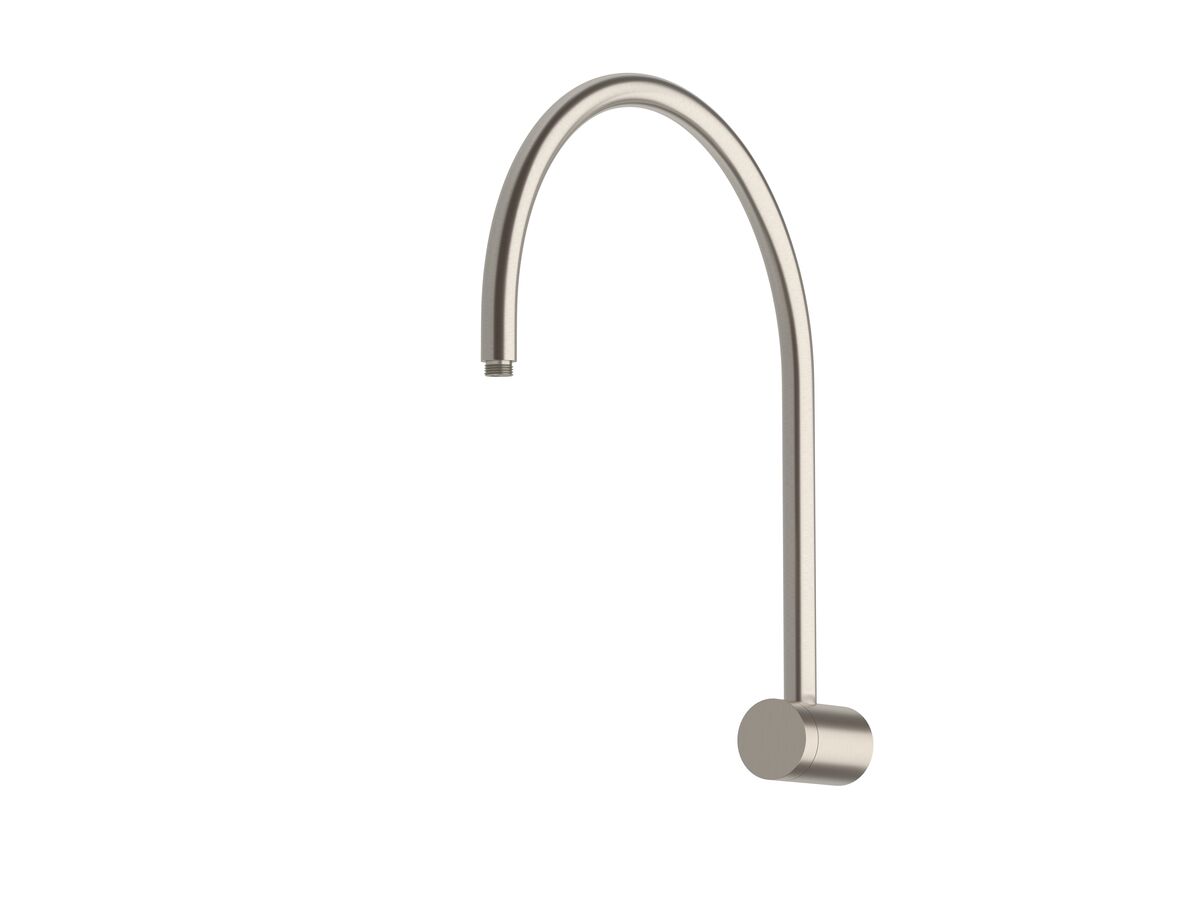 reece Milli Mood Edit Hi-Rise Shower Curved Arm Only PVD Brushed Nickel