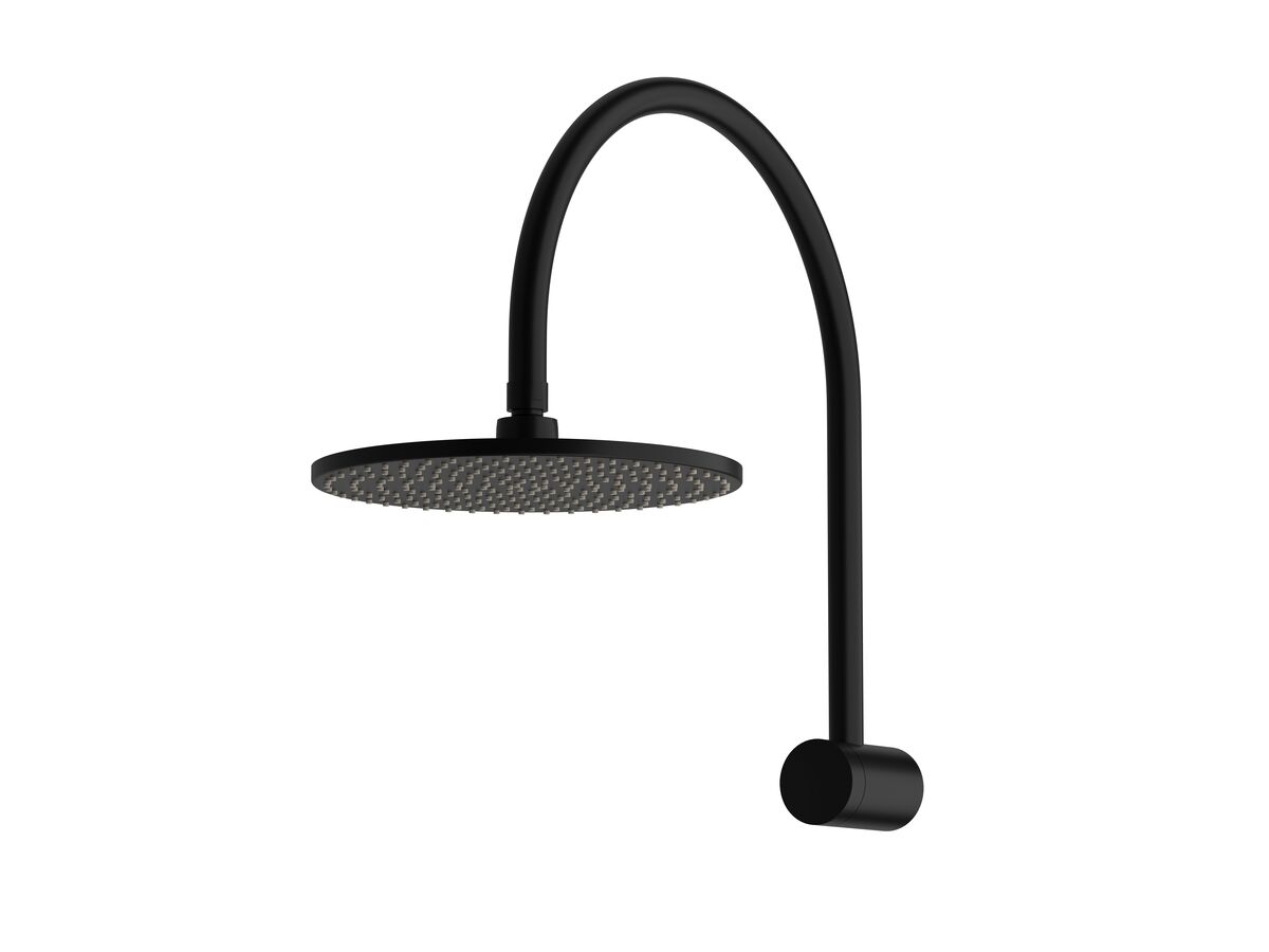 reece Milli Mood Edit Hi-Rise Shower Curved with 250mm Shower Head PVD Matte Black (3 Star)