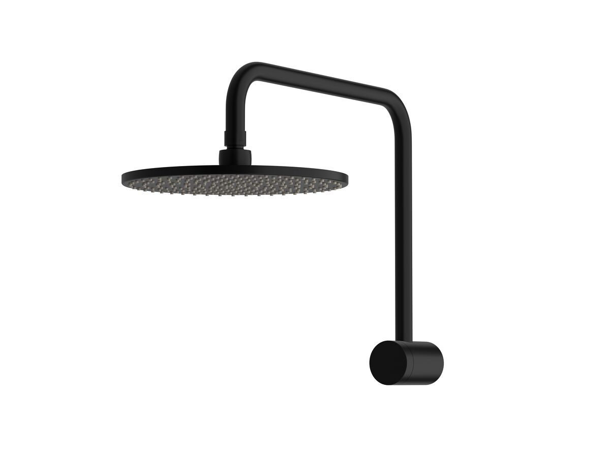 reece Milli Mood Edit Hi-Rise Shower Square with 250mm Shower Head PVD Matte Black (3 Star)