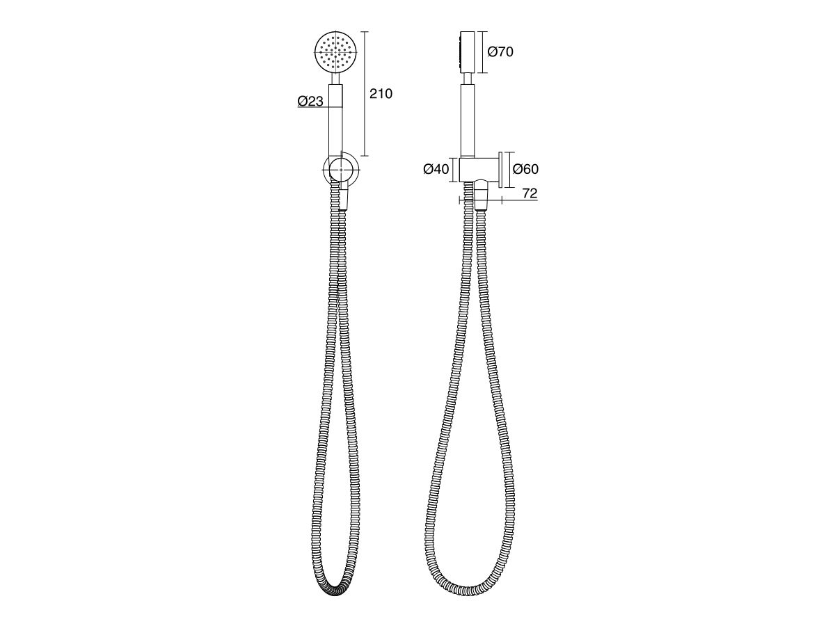 Reece Milli Mood Edit Round Handshower With Fixed Bracket PVD Brushed Bronze (3 Star)