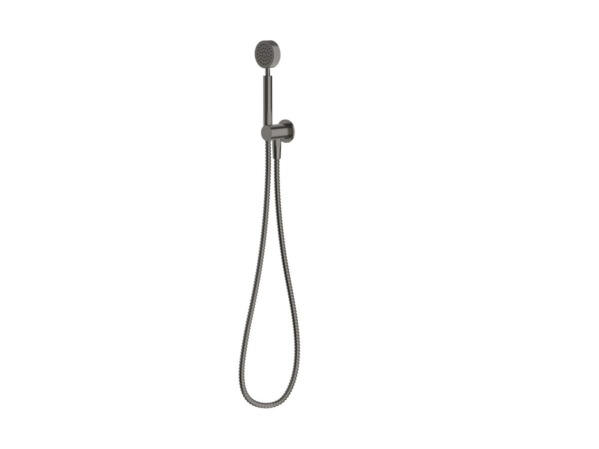 reece Milli Mood Edit Round Handshower with Fixed Bracket PVD Brushed Gunmetal (3 Star)