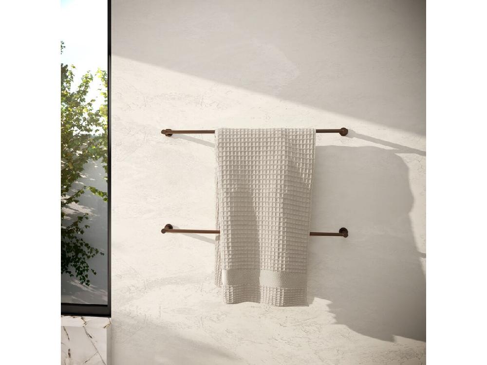 Reece Milli Mood Edit Single Towel Rail 600mm PVD Brushed Bronze