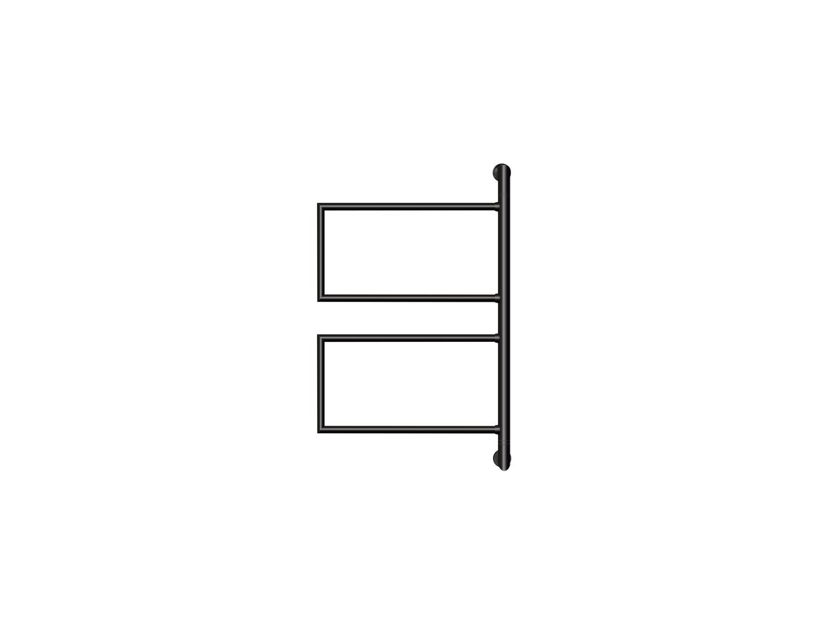 reece Milli Mood Edit Swivel Heated Towel Rail 400 x 635mm Matte Black