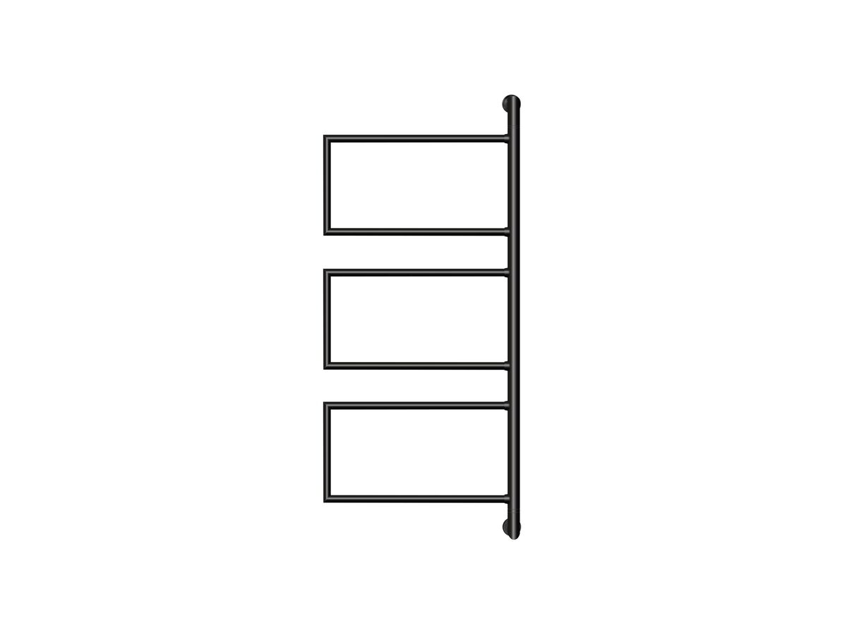 reece Milli Mood Edit Swivel Heated Towel Rail 400 x 945mm Matte Black