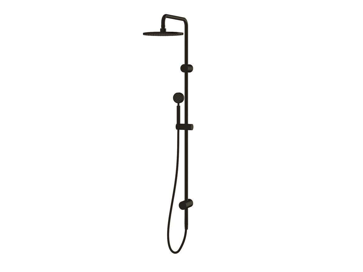 reece Milli Mood Edit Twin Rail Shower PVD Matte Black (3 Star)