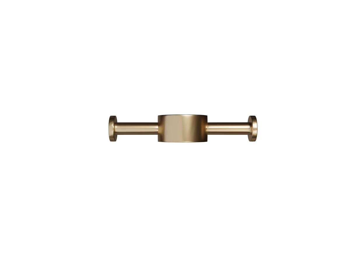 reece Milli Mood Edit Vertical Heated Towel Rail Robe Hook PVD Brushed Gold