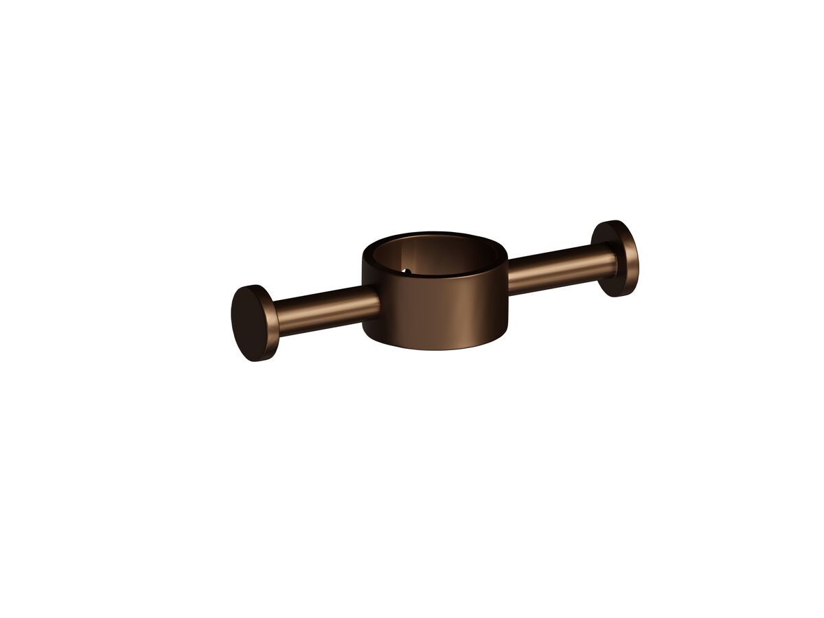 Reece Milli Mood Edit Vertical Heated Towel Rail Robe Hook PVD Brushed Bronze