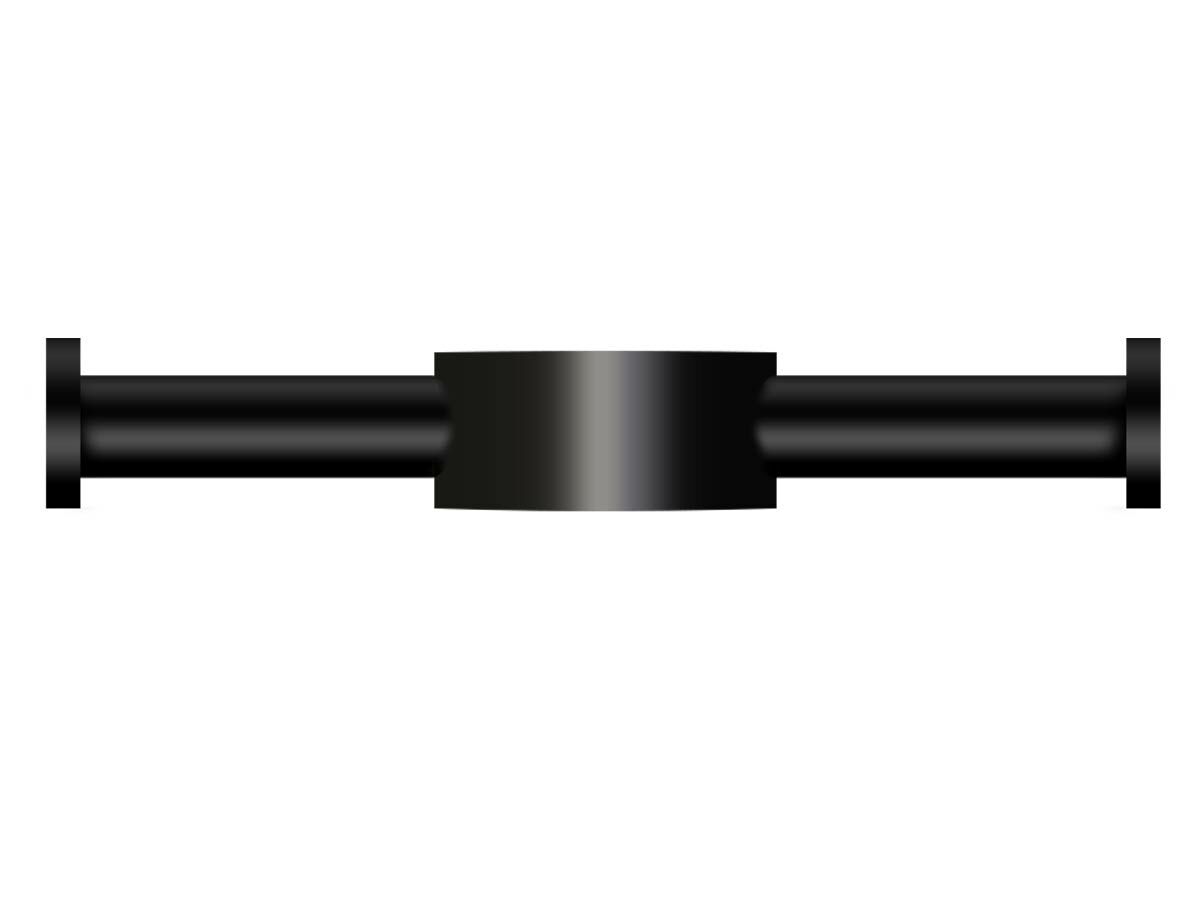 reece Milli Mood Edit Vertical Heated Towel Rail Robe Hook Matte Black