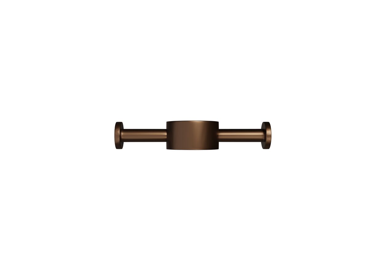 reece Milli Mood Edit Vertical Heated Towel Rail Robe Hook PVD Brushed Bronze