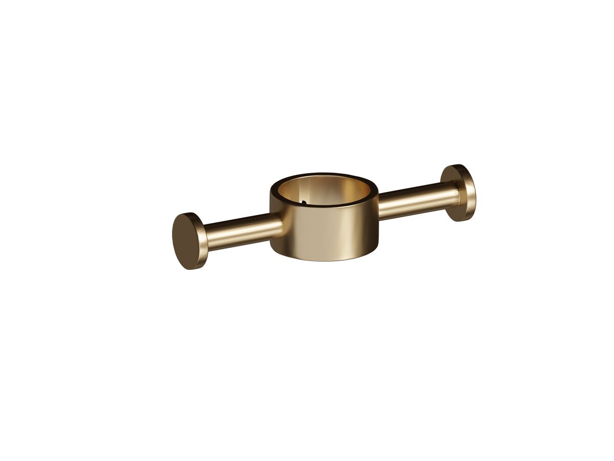 Reece Milli Mood Edit Vertical Heated Towel Rail Robe Hook PVD Brushed Gold