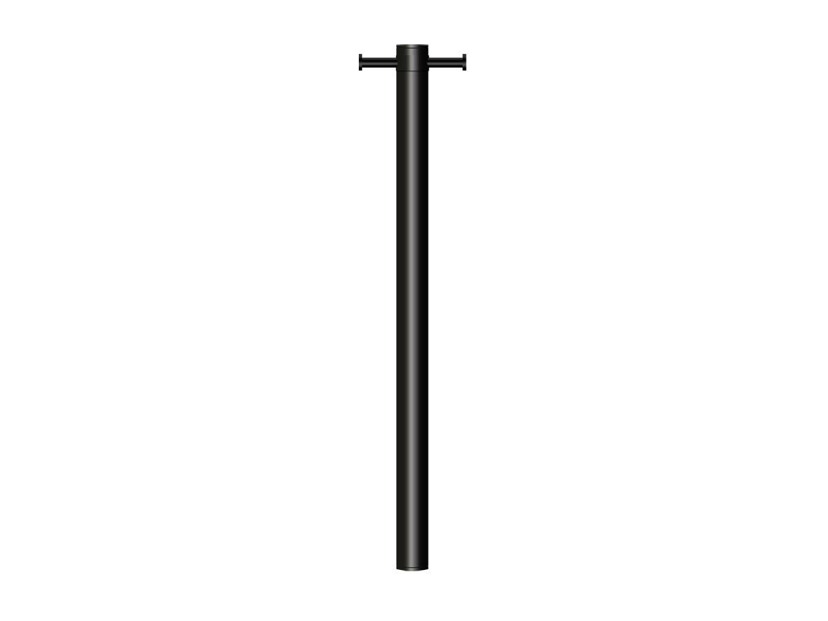 Reece Milli Mood Edit Vertical Single Heated Towel Rail 900 X 38mm Matte Black