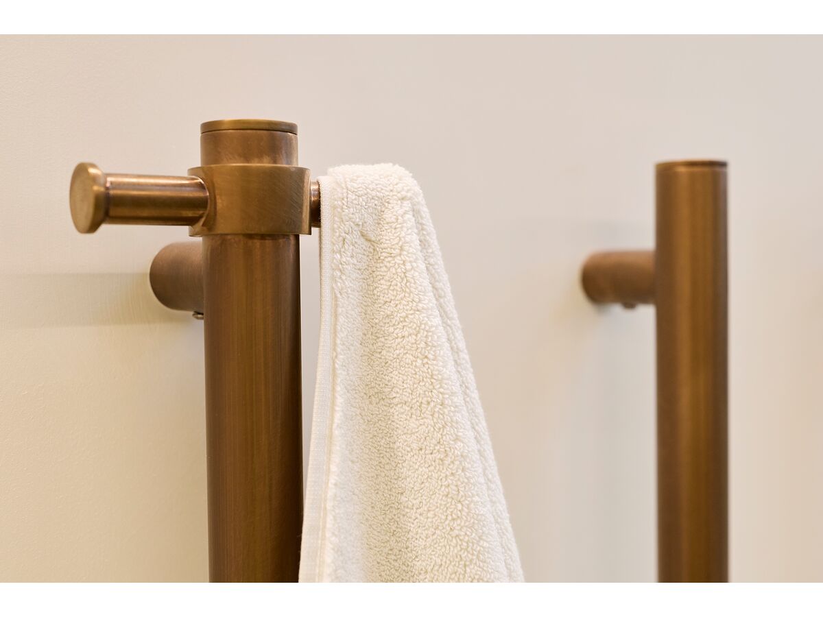 Reece Milli Mood Edit Vertical Triple Heated Towel Rail 900 X 38mm PVD Brushed Bronze