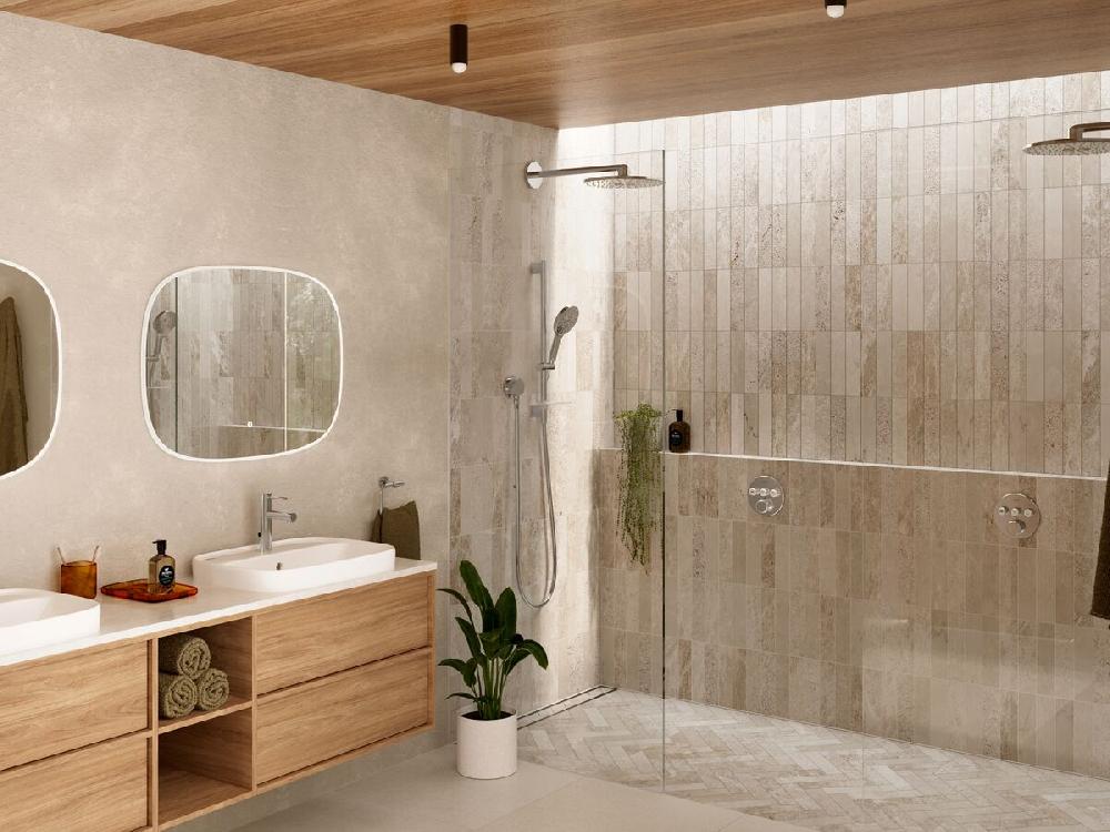 Reece Milli Mood Edit Vertical Triple Heated Towel Rail 900 X 38mm Chrome