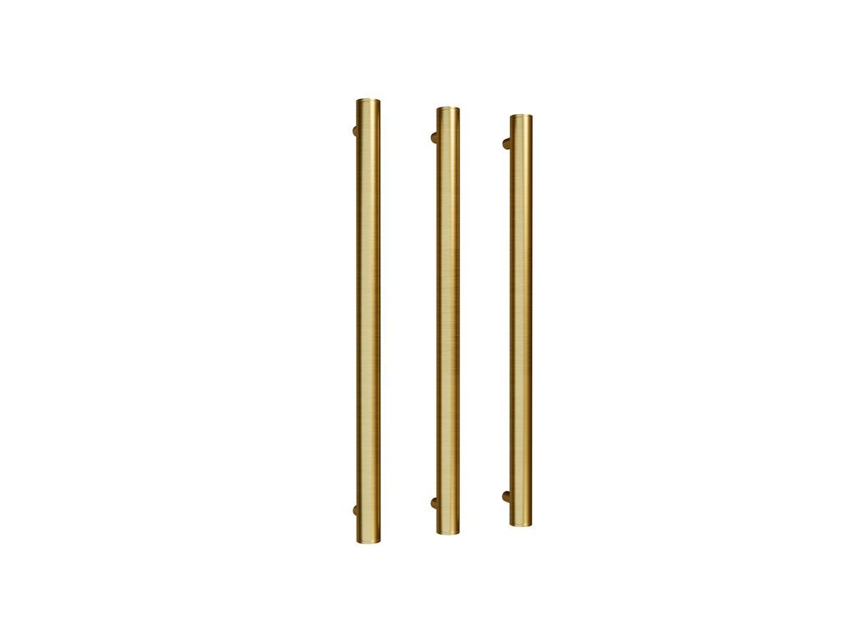 Reece Milli Mood Edit Vertical Triple Heated Towel Rail 900 X 38mm PVD Brushed Gold