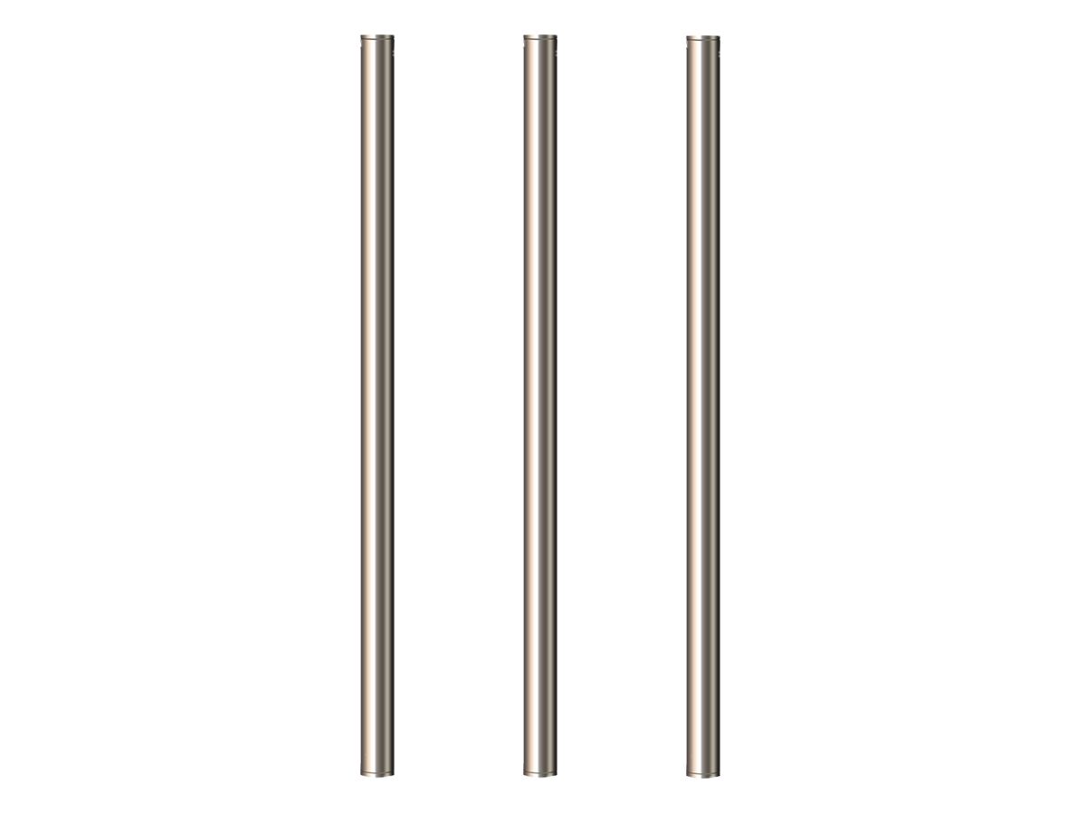 reece Milli Mood Edit Vertical Triple Heated Towel Rail 900 x 38mm Brushed Nickel