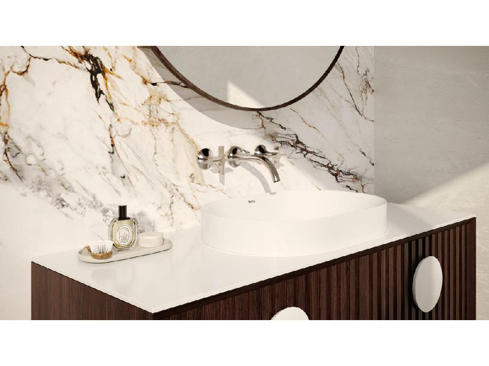 Reece Milli Oria Cross Wall Basin Set 165 Chrome (5 Star)