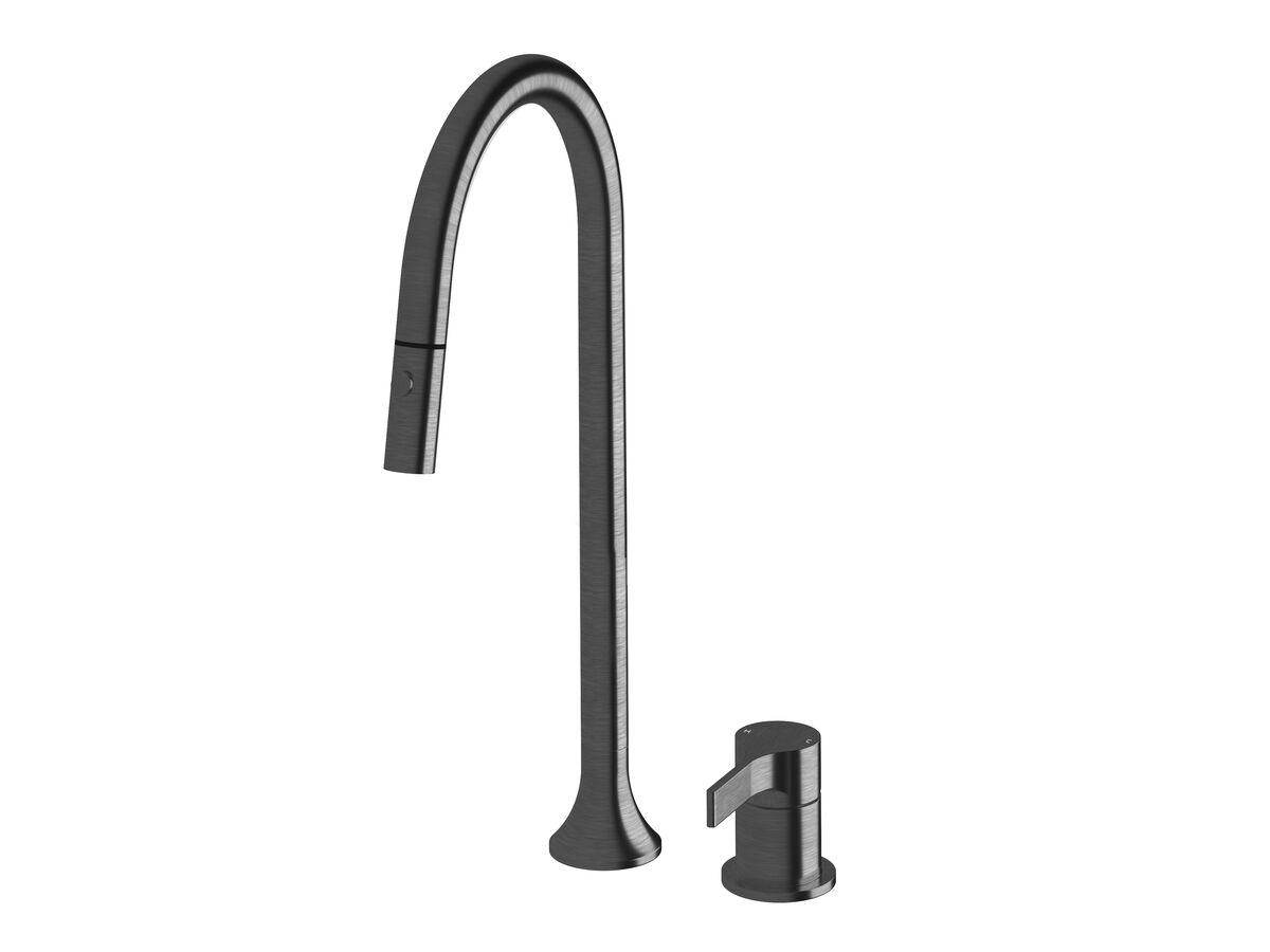 reece Milli Oria Pull Out Hob Sink Mixer Set PVD Brushed Gunmetal (5 Star) Lead Free
