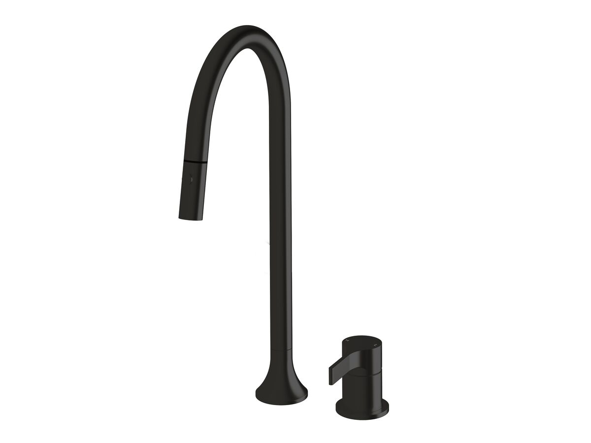 reece Milli Oria Pull Out Hob Sink Mixer Set PVD Matte Black (5 Star) Lead Free