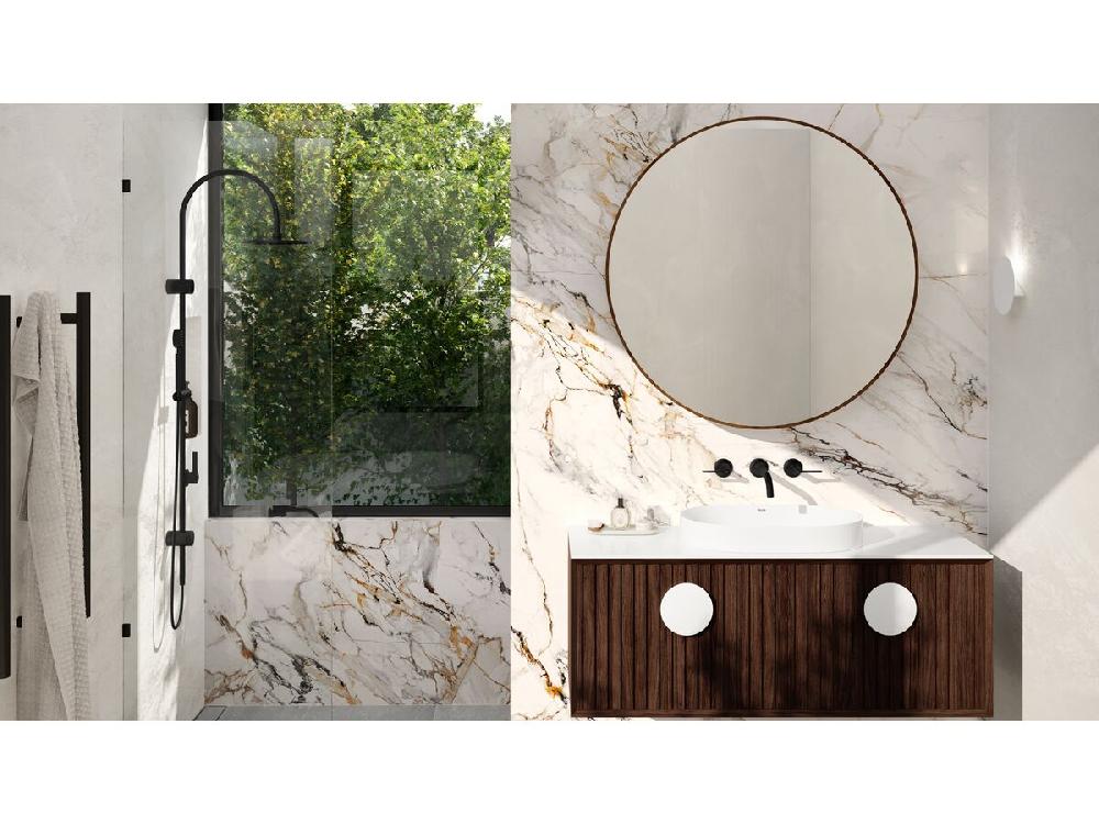 Reece Milli Oria Shower/Bath Wall Mixer PVD Matte Black