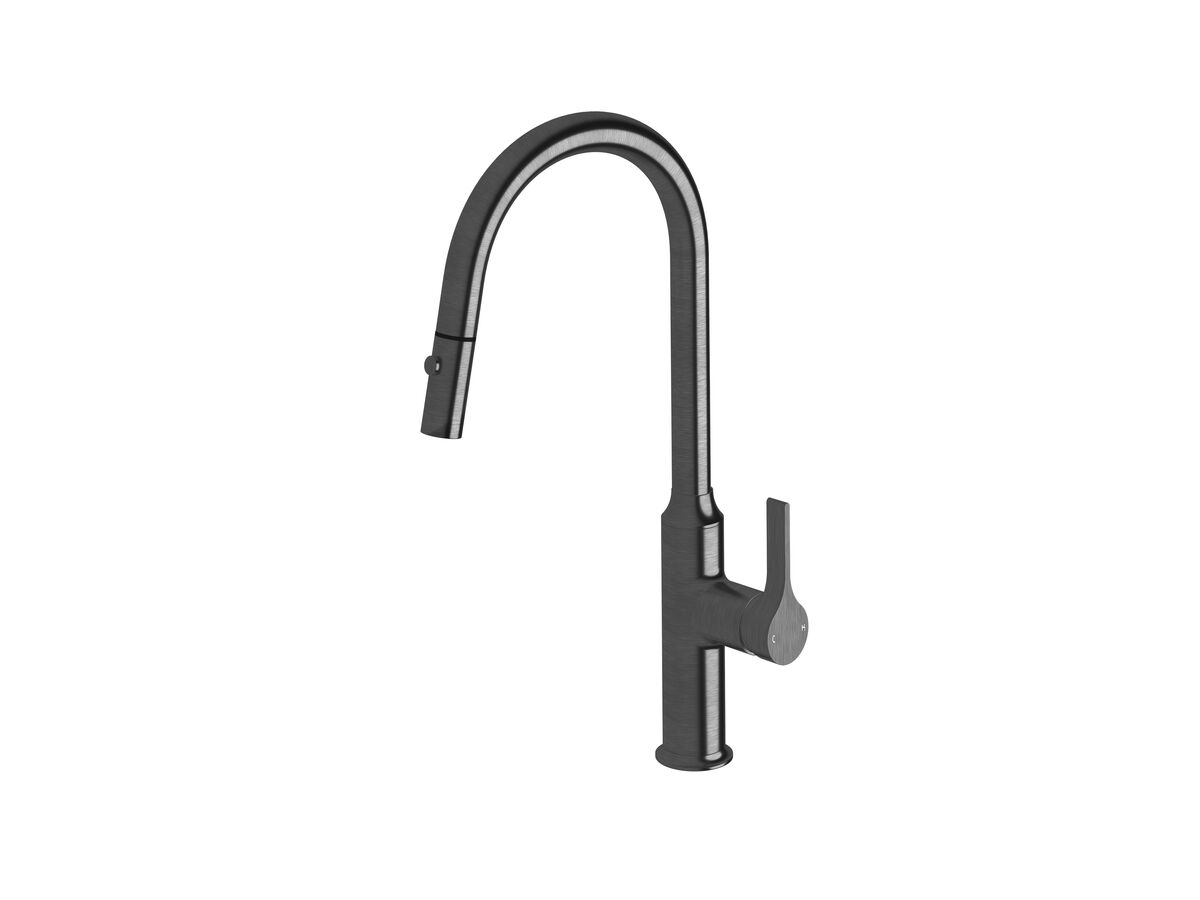 reece Milli Oria Sink Mixer Pull Out Spray PVD Brushed Gunmetal (5 Star) Lead Free