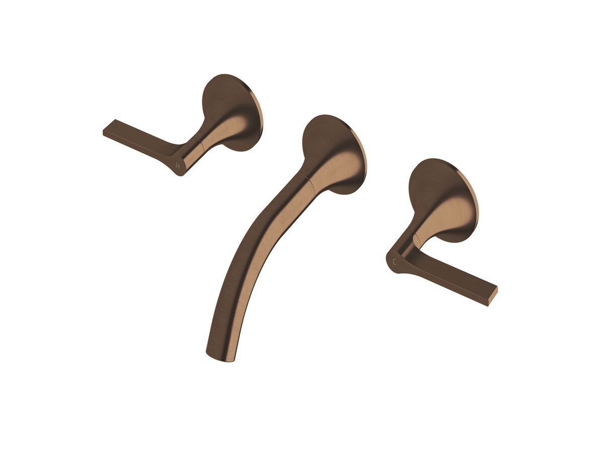 reece Milli Oria Wall Basin Set 165mm PVD Brushed Bronze (5 Star)