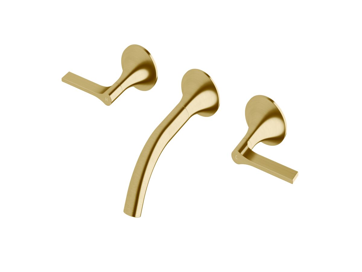 reece Milli Oria Wall Bath Set 165mm PVD Brushed Gold