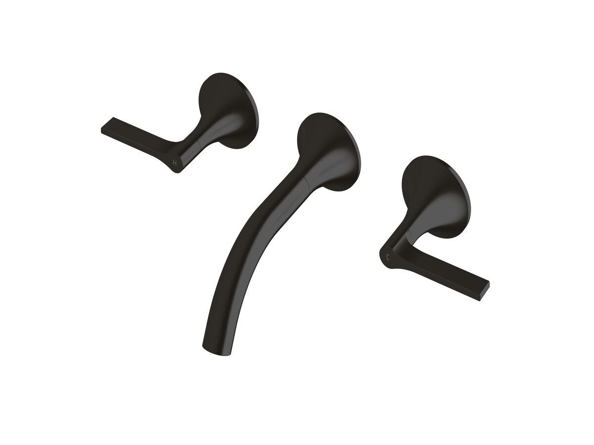 reece Milli Oria Wall Bath Set 165mm PVD Matte Black