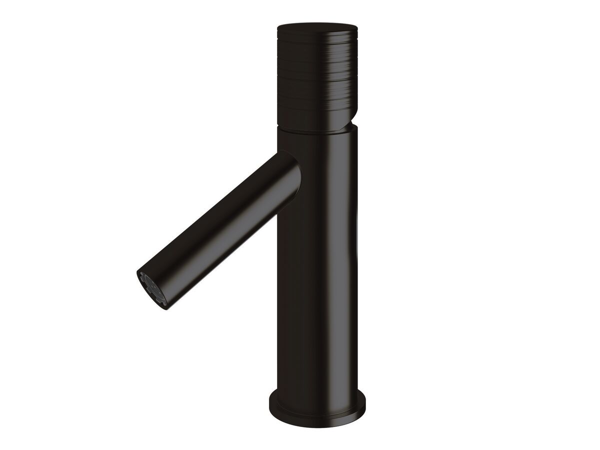 reece Milli Pure Basin Mixer Tap with Cirque Textured Handle PVD Matte Black (6 Star)