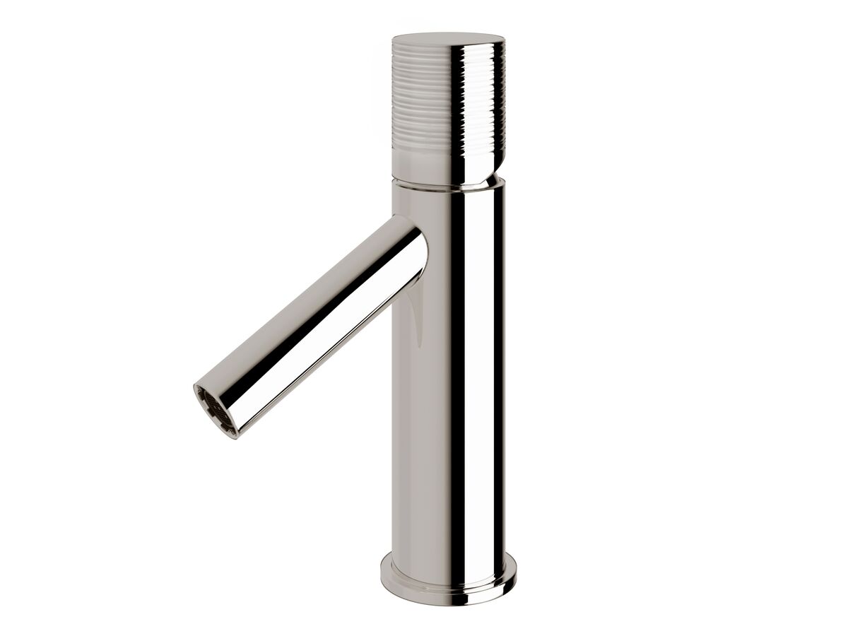 Reece Milli Pure Basin Mixer Tap With Cirque Textured Handle Chrome (6 Star)