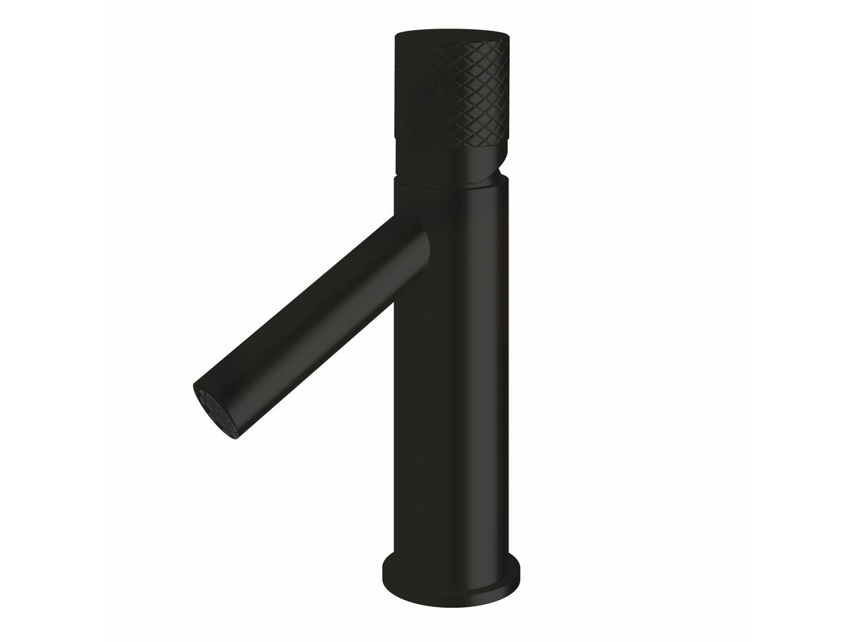 reece Milli Pure Basin Mixer Tap with Diamond Textured Handle PVD Matte Black (6 Star)