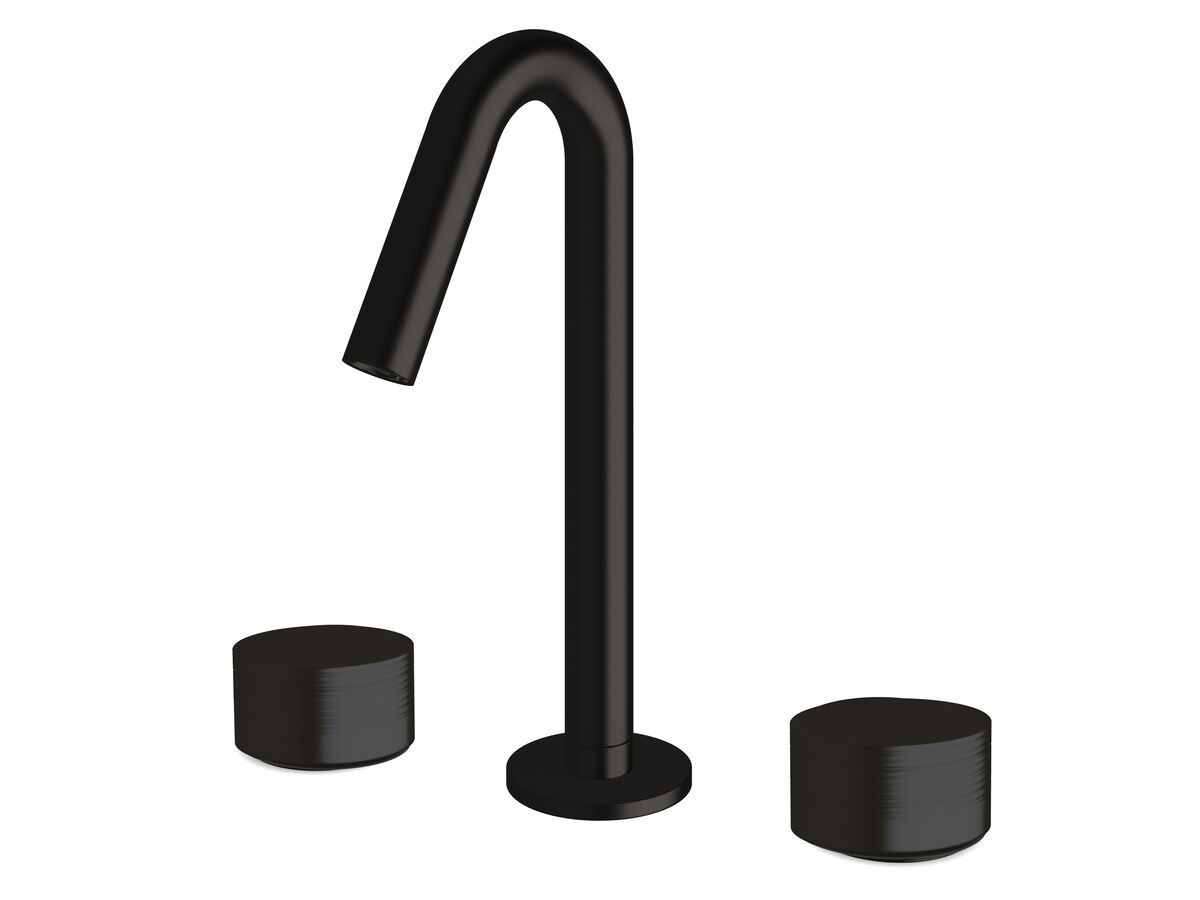 reece Milli Pure Basin Set with Cirque Textured Handles PVD Matte Black (5 Star)