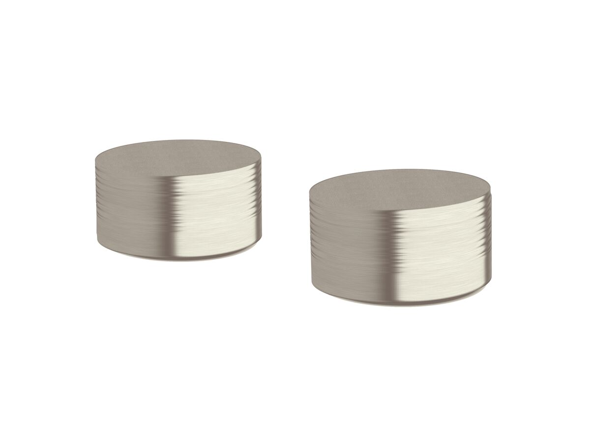 Reece Milli Pure Basin Top Assembly Taps With Cirque Textured Handles PVD Brushed Nickel