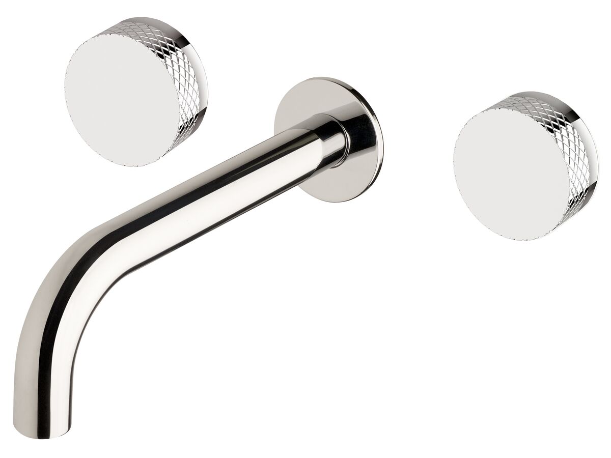 reece Milli Pure Bath Set 200mm with Diamond Textured Handles Chrome